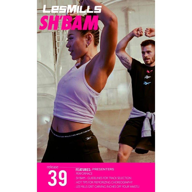 [Hot Sale]LesMills SH BAM 39 New Release 39 DVD, CD & Notes